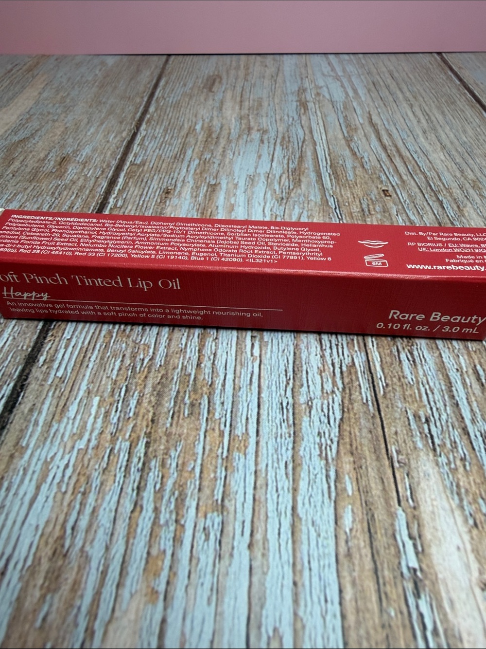 Rare Beauty Soft Pinch Tinted Lip Oil — Happy (Red)